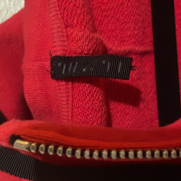 BEN TAVERNITI UNRAVEL PROJECT Red Hoodie Bodysuit Small - Picture 12 of 13